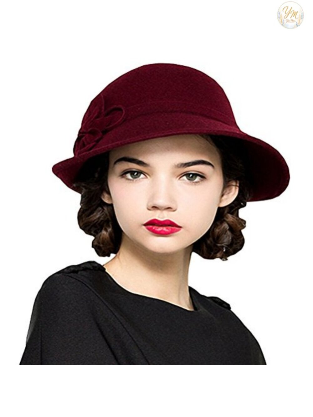 Wool Felt Bowler Hat Church Derby Horse Racing Warm Cap